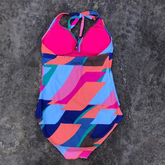 HAPARI One Pc Suit Abstract Color Design Sz 4-6 Sm - Picture 2 of 7